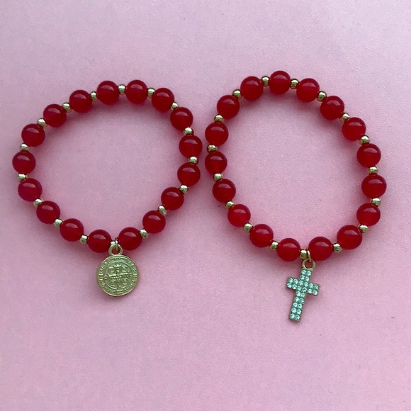 These bracelets are 2 sets together in each picture as you can see!❣️ - Picture 2 of 3